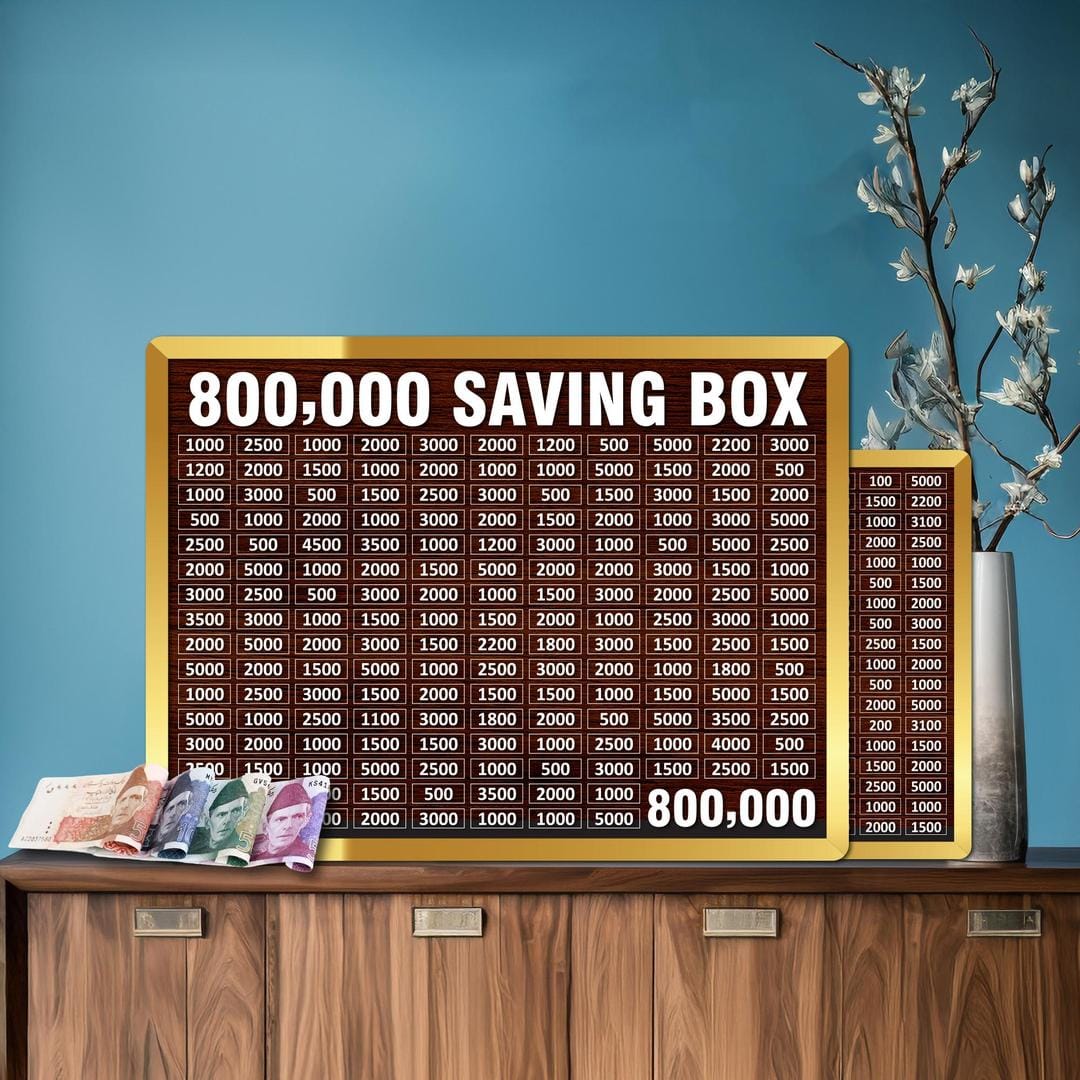 8 Lakh Capacity Money Saving Box | Wooden Saving Box 800,000