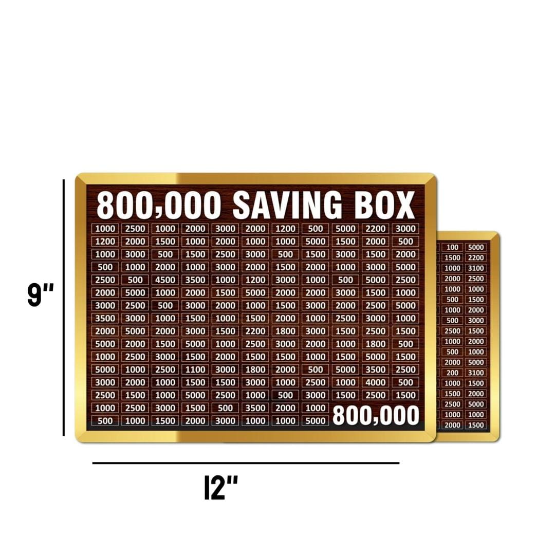 8 Lakh Capacity Money Saving Box | Wooden Saving Box 800,000