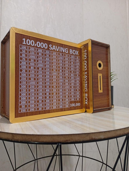 Qurbani Saving Box for 100,000 PKR | Wooden Money Saving Box | Qurbani Saving Box | Wooden Money Box for Eid-ul-Adha