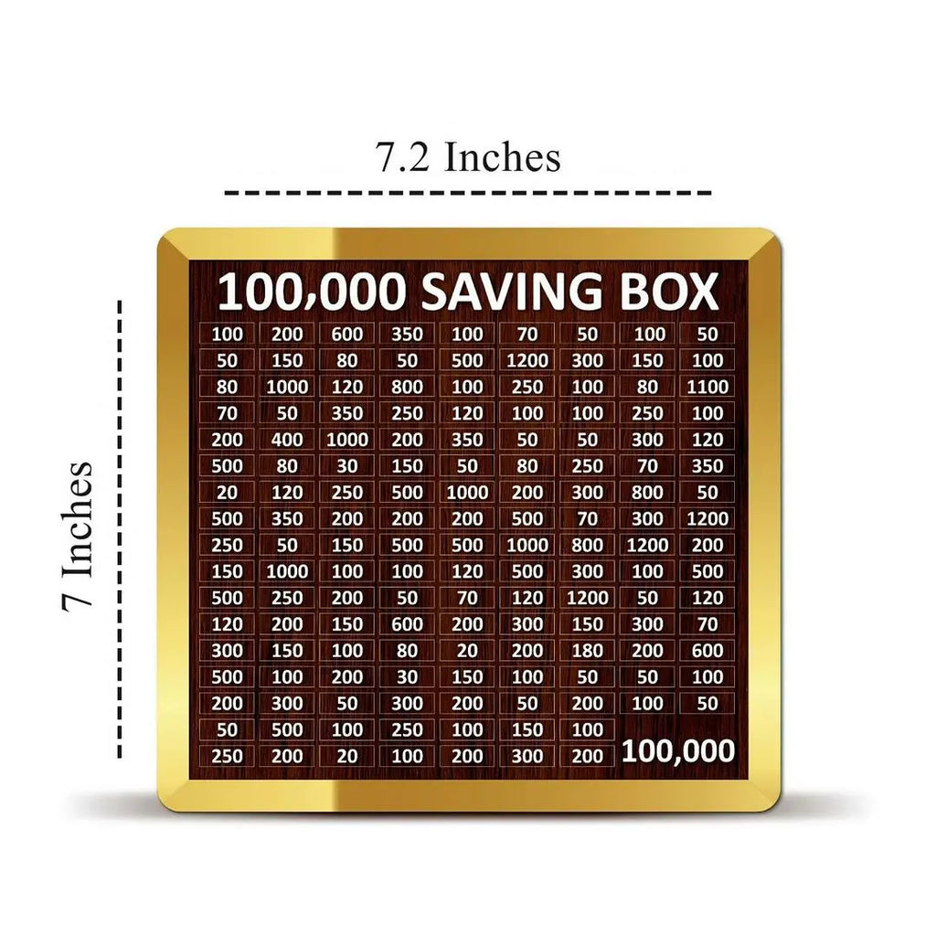 Qurbani Saving Box for 100,000 PKR | Wooden Money Saving Box | Qurbani Saving Box | Wooden Money Box for Eid-ul-Adha