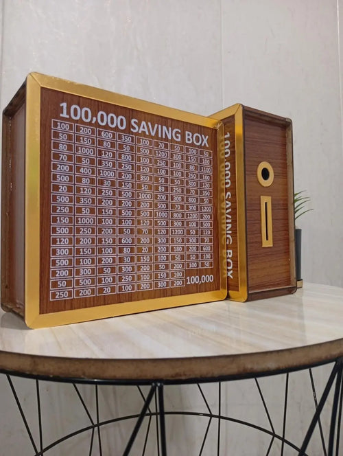 1 lakh Capacity Money Saving Box for 100,000 PKR | Wooden Money Saving Box