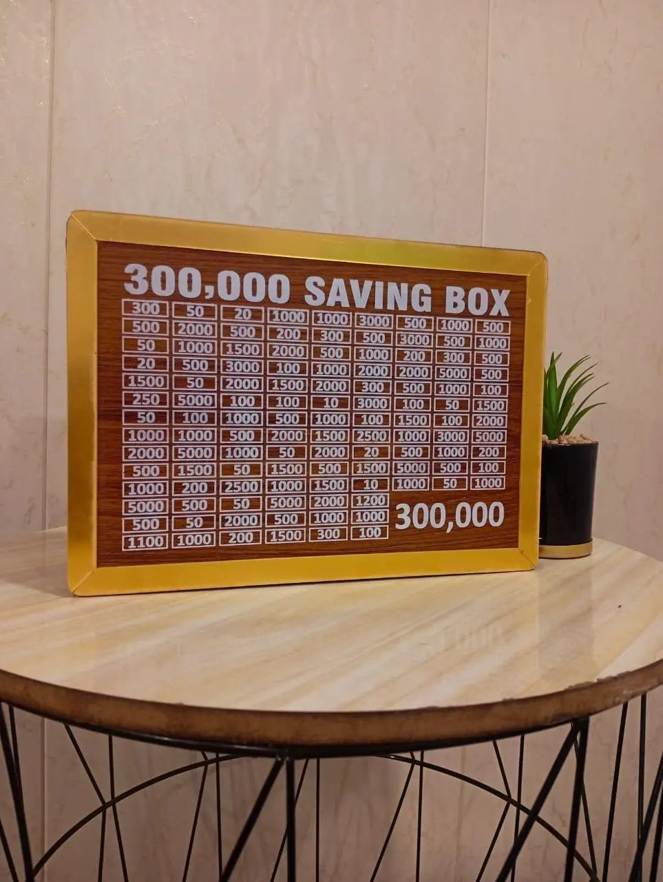 Wooden Money Saving Box – 300,000 Capacity