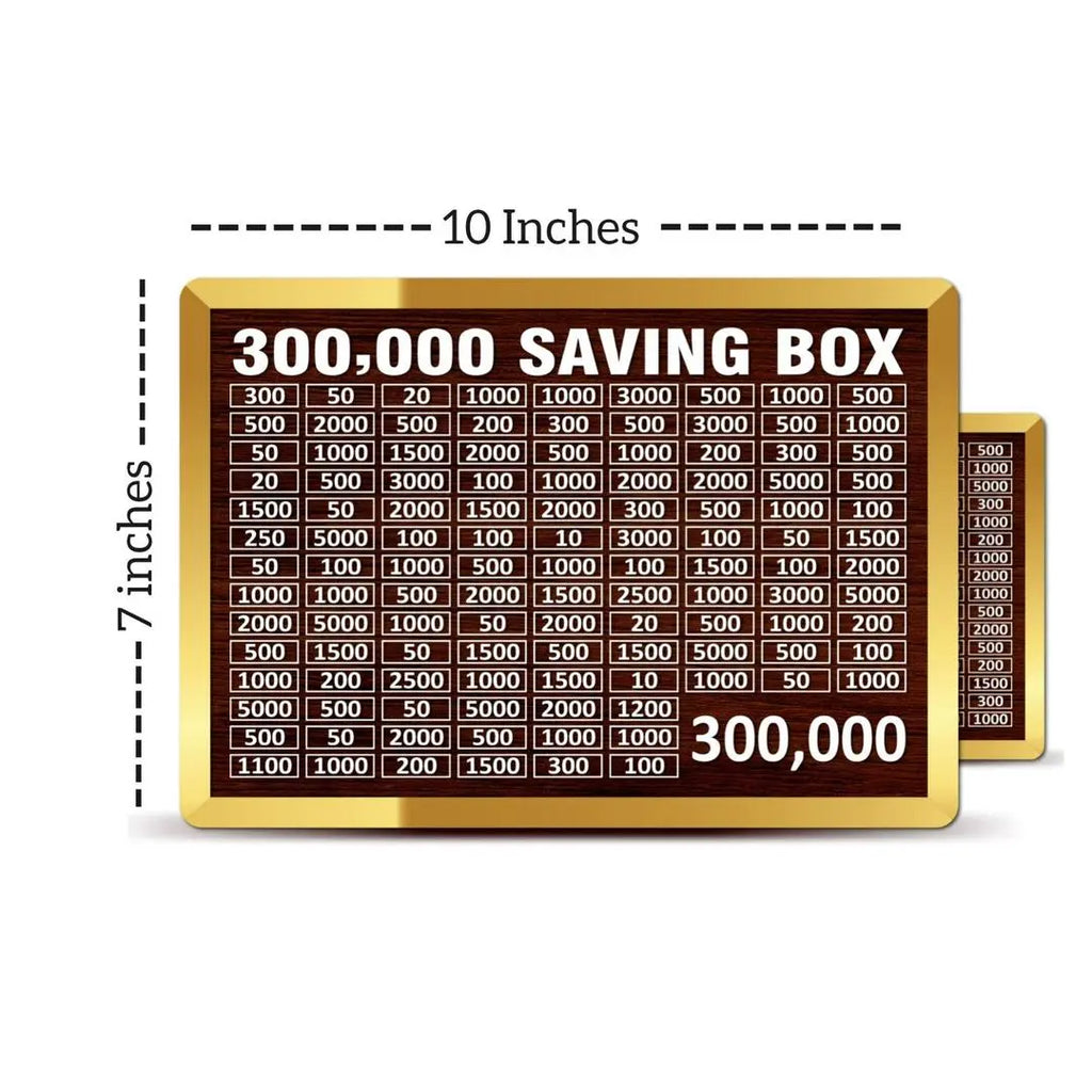 Wooden Money Saving Box – 300,000 Capacity