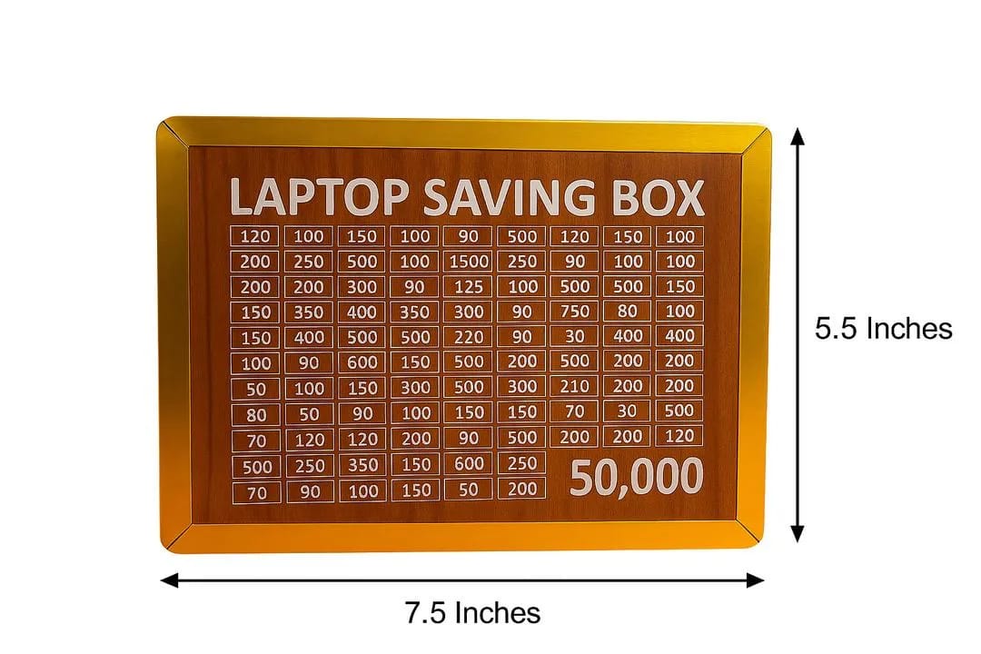50000 Capacity Saving Box | Students Money Saving Box | Laptop Saving Box
