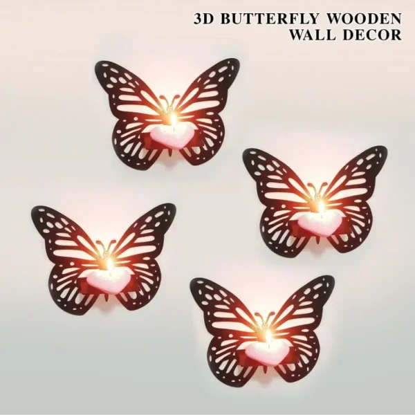 3d butterfly wooden wall decor