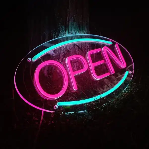 neon open sign