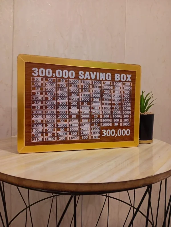 Wooden Money Saving Box – 300,000 Capacity - Image 3