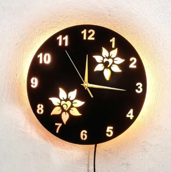 wall clock with backlight