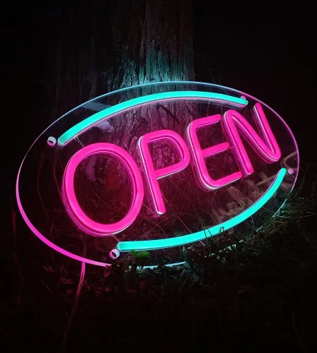 neon open sign